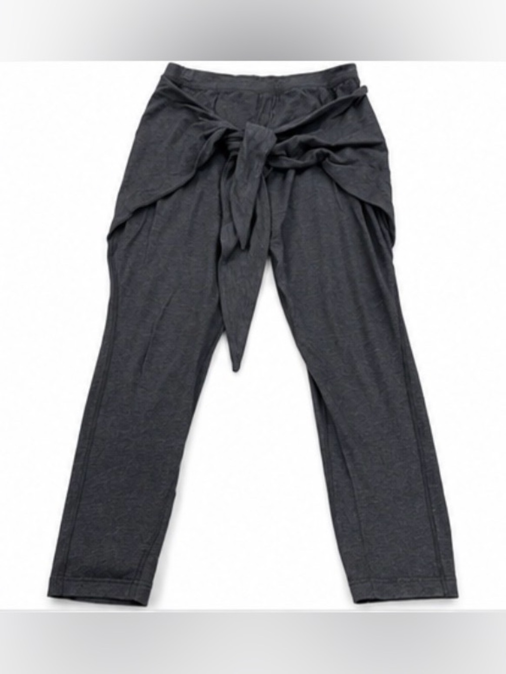 Lululemon Athletica Women’s Size 4 Dark Charcoal Tie Front Wrap Pants Rare